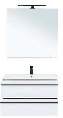 Комплект мебели Aquanet Lino 90 белый матовый 00271957 Комплект мебели Aquanet Lino 90 белый матовый 00271957