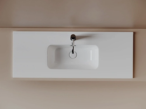 Раковина мебельная Ceramica Nova Compact CN7027 накладная 1010x395x175 белый Раковина мебельная Ceramica Nova Compact CN7027 накладная 1010x395x175 белый