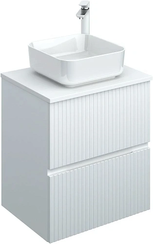 Тумба под раковину Aquanet Джейн 60 белый матовый 00313284 напольная/подвесная Тумба под раковину Aquanet Джейн 60 белый матовый 00313284 напольная/подвесная