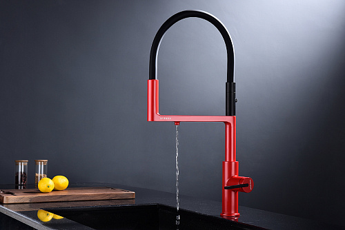 Смеситель для кухни Paulmark Tornado пламя To213402-FI Смеситель для кухни Paulmark Tornado пламя To213402-FI