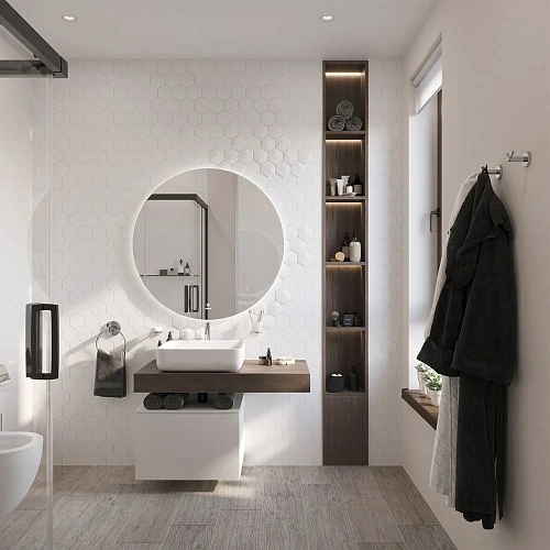 Столешница STWORKI Ольборг 100 дуб карпентер, без отверстий, с тумбой 60, с раковиной STWORKI Soul 1 489323 Столешница STWORKI Ольборг 100 дуб карпентер, без отверстий, с тумбой 60, с раковиной STWORKI Soul 1 489323