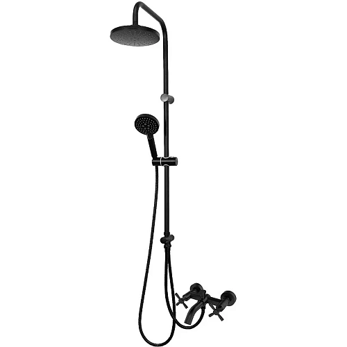 Душевая система Orange Mia M34-933b с изливом, черный матовый Душевая система Orange Mia M34-933b с изливом, черный матовый