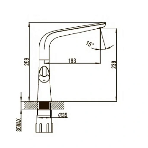 Смеситель для кухни Kaiser Suer 46133 Смеситель для кухни Kaiser Suer 46133