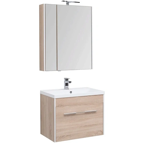 Комплект мебели Aquanet Августа 75 дуб сонома 00225247 Комплект мебели Aquanet Августа 75 дуб сонома 00225247