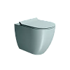 Унитаз приставной GSI PURA безободковый Swirlflush голубой матовый (881015) без сиденья Унитаз приставной GSI PURA безободковый Swirlflush голубой матовый (881015) без сиденья