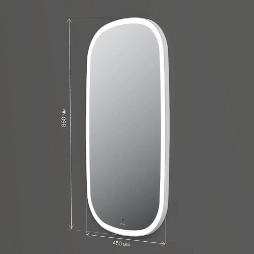 Зеркало AM.PM Func M8FMOX0451WGH с LED-подсветкой, сенсором, 45x86 см Зеркало AM.PM Func M8FMOX0451WGH с LED-подсветкой, сенсором, 45x86 см
