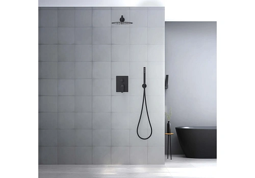 Душевая система Aquatek ОБЕРОН AQ1272MB Черный матовый Душевая система Aquatek ОБЕРОН AQ1272MB Черный матовый