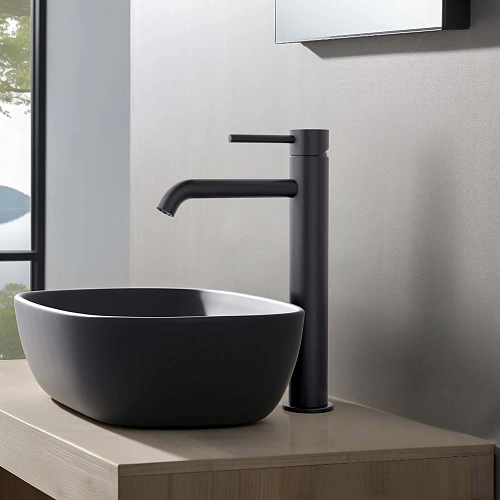 Смеситель для раковины Aquatek ЕВРОПА AQ1304MB Черный матовый Смеситель для раковины Aquatek ЕВРОПА AQ1304MB Черный матовый