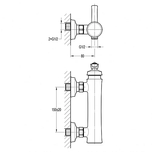 Смеситель для душа Swedbe Terracotta Art 2509 Смеситель для душа Swedbe Terracotta Art 2509