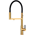 Смеситель для кухни Paulmark Tornado брашированное золото To213402-BG Смеситель для кухни Paulmark Tornado брашированное золото To213402-BG