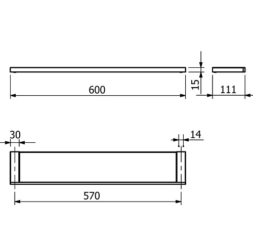 Полка Kludi VELA C 3197305 хром Полка Kludi VELA C 3197305 хром