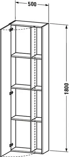 Шкаф-пенал Duravit DuraStyle DS1248L5353 Шкаф-пенал Duravit DuraStyle DS1248L5353