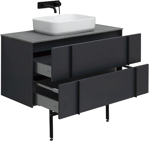 Тумба под раковину Allen Brau Reality 100 1.32007.AM антрацит матовый Тумба под раковину Allen Brau Reality 100 1.32007.AM антрацит матовый