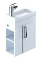 Тумба с раковиной IDDIS Torr 40 подвесная белая полки слева (TOR40W1i95K) Тумба с раковиной IDDIS Torr 40 подвесная белая полки слева (TOR40W1i95K)