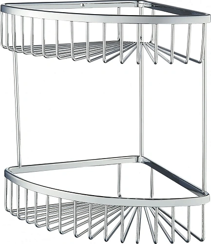 Полка Wonzon & Woghand 2-х ярусная, хром (WW-4128) Полка Wonzon & Woghand 2-х ярусная, хром (WW-4128)