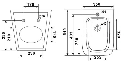 Биде подвесное Timo SOLI TWB-02+TK-304 белое глянцевое Биде подвесное Timo SOLI TWB-02+TK-304 белое глянцевое