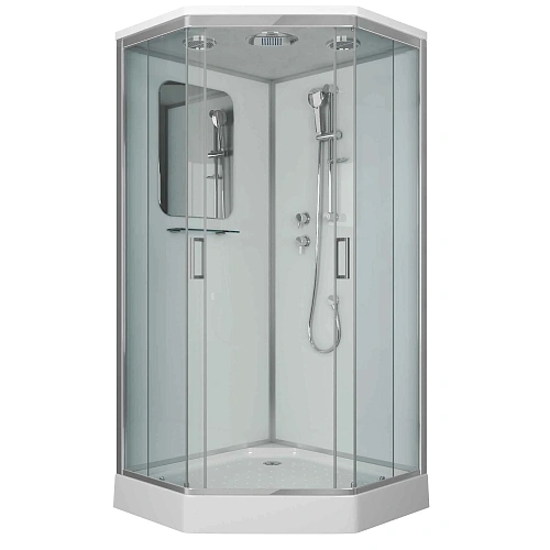 Душевая кабина Niagara Premium NG-6002-01D (1000х1000х2200) низкий поддон (16 см) стекло прозрачное 60020114D Душевая кабина Niagara Premium NG-6002-01D (1000х1000х2200) низкий поддон (16 см) стекло прозрачное 60020114D