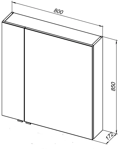 Зеркальный шкаф Aquanet Алвита New 80 дуб веллингтон белый 00277537 Зеркальный шкаф Aquanet Алвита New 80 дуб веллингтон белый 00277537