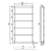 Полотенцесушитель электрический Margaroli Sole (Соле) 370-542-6 Box 5423706CRNB, 37 x 102 см Полотенцесушитель электрический Margaroli Sole (Соле) 370-542-6 Box 5423706CRNB, 37 x 102 см