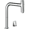 Смеситель для кухни Hansgrohe Metris Select M71 на 2 отверстия, с вытяжным изливом M7120-H200 73819000. Смеситель для кухни Hansgrohe Metris Select M71 на 2 отверстия, с вытяжным изливом M7120-H200 73819000.