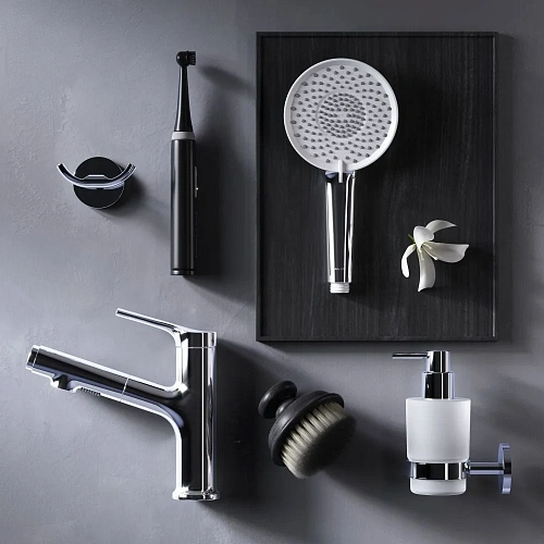 Смеситель для раковины AM.PM X-Joy F85B02900 с вытяжным изливом, хром Смеситель для раковины AM.PM X-Joy F85B02900 с вытяжным изливом, хром