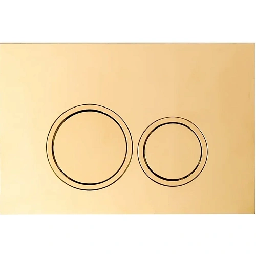 Клавиша смыва Ceruttispa CR05CG шампань золотой, глянцевая Клавиша смыва Ceruttispa CR05CG шампань золотой, глянцевая