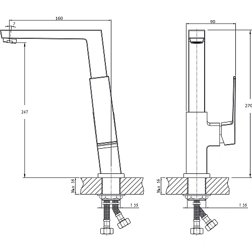 Смеситель для кухни RUSH Thira (TR3635-23) Смеситель для кухни RUSH Thira (TR3635-23)