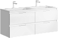 Тумба под раковину AQWELLA Accent 120 см ACC0112W подвесная, белая