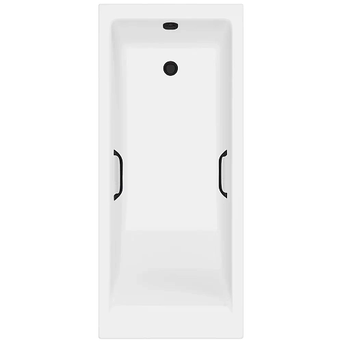 Ванна из искусственного камня Delice Diapason Ultra 180х80 DLR330052RB-G с узким бортом глянцевая с черными ручками Ванна из искусственного камня Delice Diapason Ultra 180х80 DLR330052RB-G с узким бортом глянцевая с черными ручками