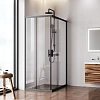 Душевой уголок AM.PM Gem W90G-403-120280-BT раздвижные двери 120x80 профиль черный матовый, стекло прозрачное Душевой уголок AM.PM Gem W90G-403-120280-BT раздвижные двери 120x80 профиль черный матовый, стекло прозрачное