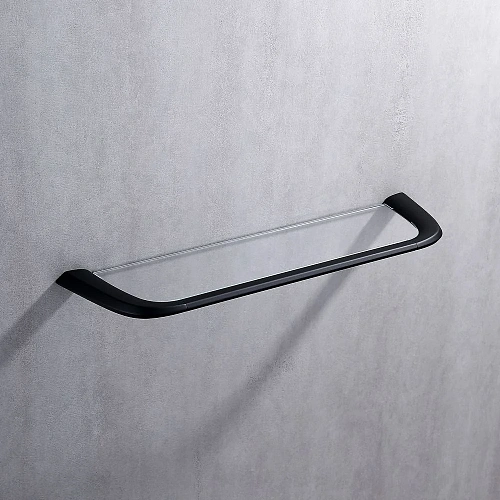 Полка ABBER Nord AA1555B стеклянная черная матовая Полка ABBER Nord AA1555B стеклянная черная матовая