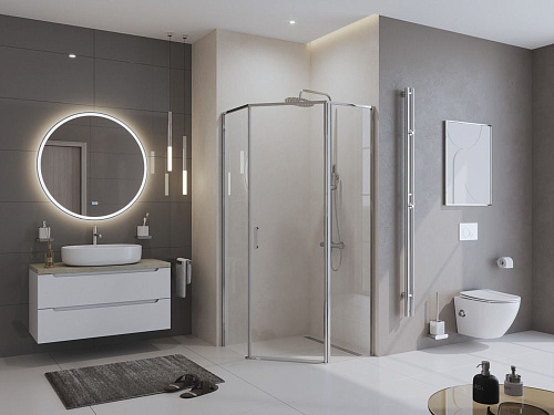 Душевой уголок BelBagno UNO-195-P-1-90-C-Cr 900x900 мм Душевой уголок BelBagno UNO-195-P-1-90-C-Cr 900x900 мм
