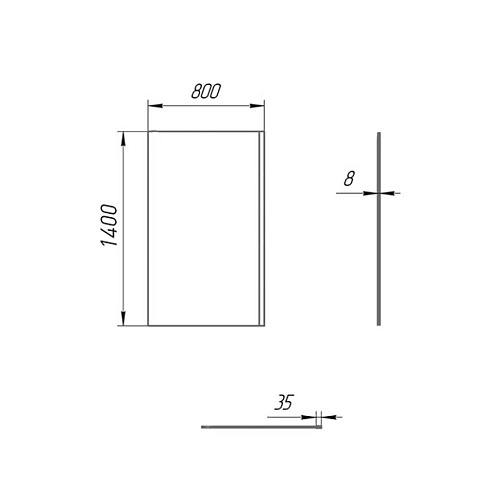 Шторка на ванну Paini Screen 80 см Paini-ScreenWT80C неподвижная, прозрачное, профиль черный Шторка на ванну Paini Screen 80 см Paini-ScreenWT80C неподвижная, прозрачное, профиль черный
