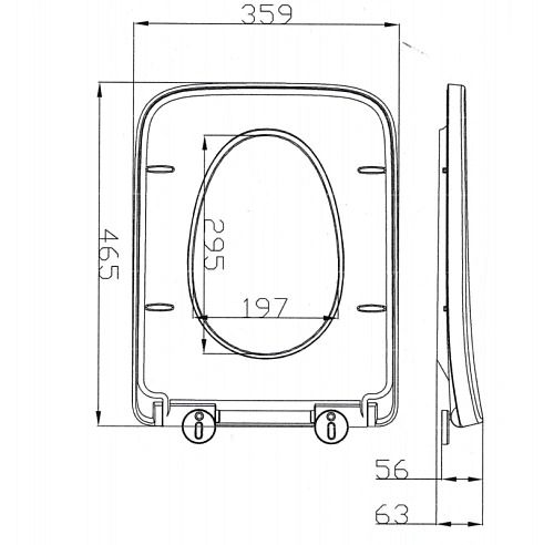 Крышка-сиденье ARROW PG004-ZPA белый Крышка-сиденье ARROW PG004-ZPA белый