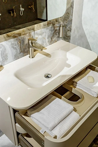 Тумба с раковиной Armadi Art OVALE 100 см MATT CASHMERE OV0020200-100 Тумба с раковиной Armadi Art OVALE 100 см MATT CASHMERE OV0020200-100