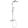 Душевая система hansgrohe Crometta S 240 1jet Showerpipe EcoSmart с термостатом 27268000