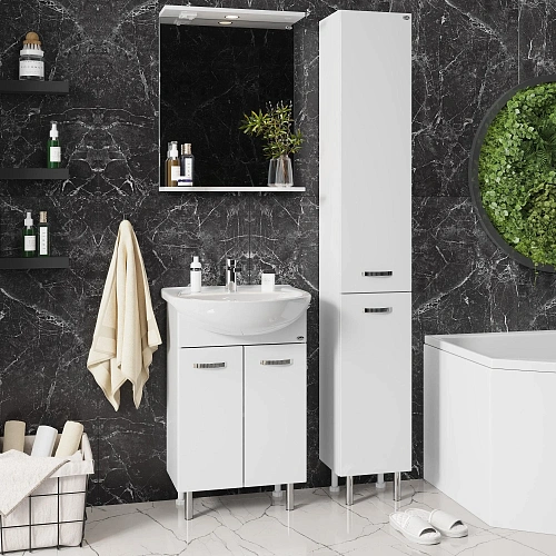 Зеркало Onika Коралл 50 см 205023 белое, с подсветкой Зеркало Onika Коралл 50 см 205023 белое, с подсветкой