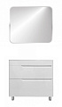 Комплект мебели Эстет Kare Luxe 80 напольный 2 ящика белый ФР-00006003/ФР-00005719 Комплект мебели Эстет Kare Luxe 80 напольный 2 ящика белый ФР-00006003/ФР-00005719