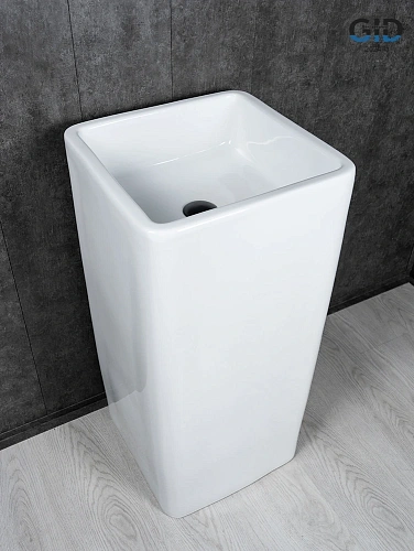 Раковина Gid Nb149 81119 напольная белая 41x41x85 Раковина Gid Nb149 81119 напольная белая 41x41x85