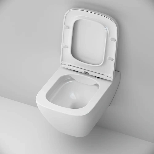 Унитаз подвесной AM.PM Spirit V2.0 C701701SC Square FlashClean с сиденьем микролифт Унитаз подвесной AM.PM Spirit V2.0 C701701SC Square FlashClean с сиденьем микролифт
