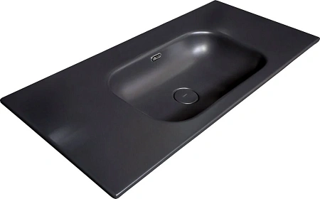 Раковина Armadi Art Vallessi 120 антрацит глянец керамика 838-120-B Раковина Armadi Art Vallessi 120 антрацит глянец керамика 838-120-B