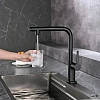 Смеситель для кухни AQUAme Cucina AQM9903MB с выдвижным изливом, с подключением к фильтру с питьевой водой, черный матовый Смеситель для кухни AQUAme Cucina AQM9903MB с выдвижным изливом, с подключением к фильтру с питьевой водой, черный матовый