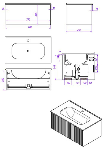 Тумба под раковину La Fenice TERRA Cappuccino 80 NFNC-01-TER-C-80-3-GG бежевая матовая с белой столешницей Тумба под раковину La Fenice TERRA Cappuccino 80 NFNC-01-TER-C-80-3-GG бежевая матовая с белой столешницей