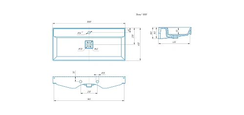 Раковина Kirovit Вилис 1000 4610119205164 Раковина Kirovit Вилис 1000 4610119205164