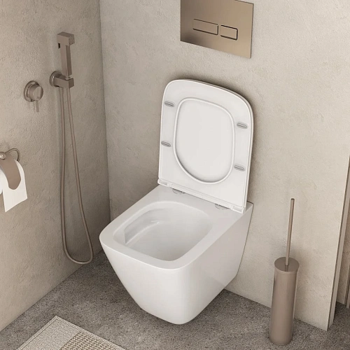 Унитаз подвесной GROSSMAN GR-4479SQC 490x340x385, безободковый, смыв торнадо бесшумный, с сиденьем Унитаз подвесной GROSSMAN GR-4479SQC 490x340x385, безободковый, смыв торнадо бесшумный, с сиденьем