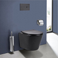 Унитаз подвесной Vincea Piatti VT1-11MB, матовый черный, ультратонкое сиденье soft-close Унитаз подвесной Vincea Piatti VT1-11MB, матовый черный, ультратонкое сиденье soft-close