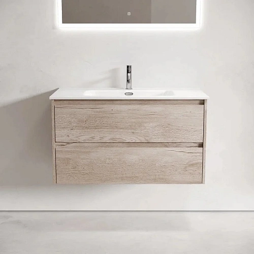 Тумба под раковину Sancos Libra LB90EG 890х450х500 дуб галифакс натуральный, подвесная Тумба под раковину Sancos Libra LB90EG 890х450х500 дуб галифакс натуральный, подвесная