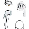 Гигиенический душ GROHE BauCurve: встраиваемый смеситель, гигиенический душ со шлангом и держателем  124899 Гигиенический душ GROHE BauCurve: встраиваемый смеситель, гигиенический душ со шлангом и держателем  124899