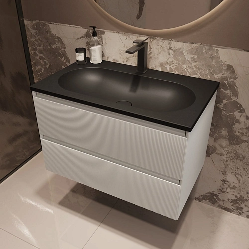 Тумба под раковину Vincea Welle 800 подвесная, белый матовый софт-тач Тумба под раковину Vincea Welle 800 подвесная, белый матовый софт-тач