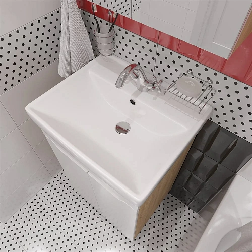 Тумба с раковиной DIWO Архангельск 60 дуб сонома, подвесная 569760 Тумба с раковиной DIWO Архангельск 60 дуб сонома, подвесная 569760